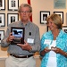 Chair Murray Hendel makes presentation to Sally Tiffany